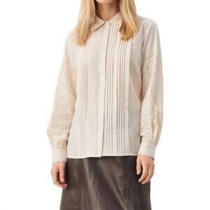 NEW PART TWO carole blouse in whitecap gray